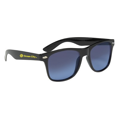 Ocean Gradient Malibu Sunglasses Black with Blue