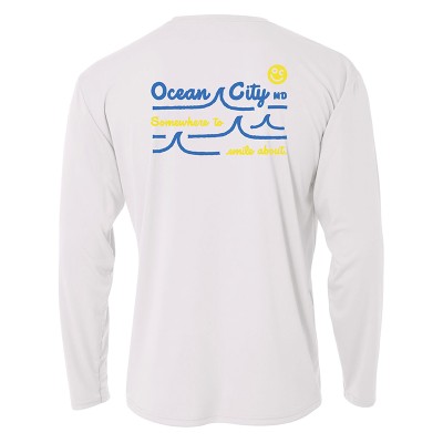 Performance Long Sleeve Script Tee White