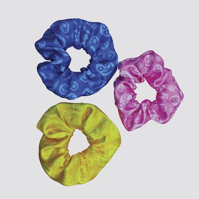 Satin Silk Scrunchies Royal/Yellow/Pink